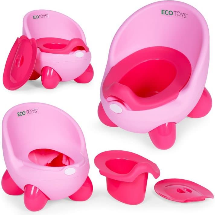 ECOTOYS Dětský nočník Růžový
