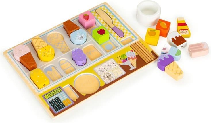 ECOTOYS Dřevěná zmrzlinárna