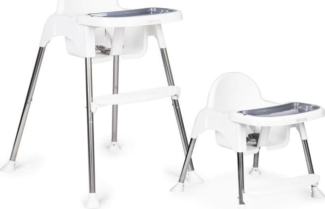 ECOTOYS Jídelní židlička 2v1 White