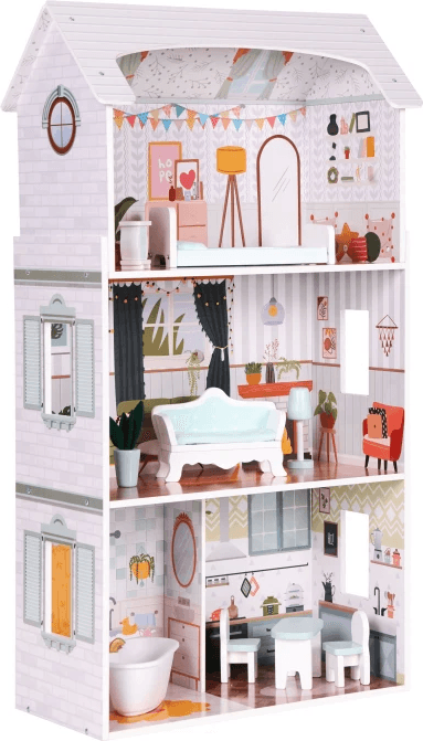 ECOTOYS Třípatrový domeček pro panenky Alice