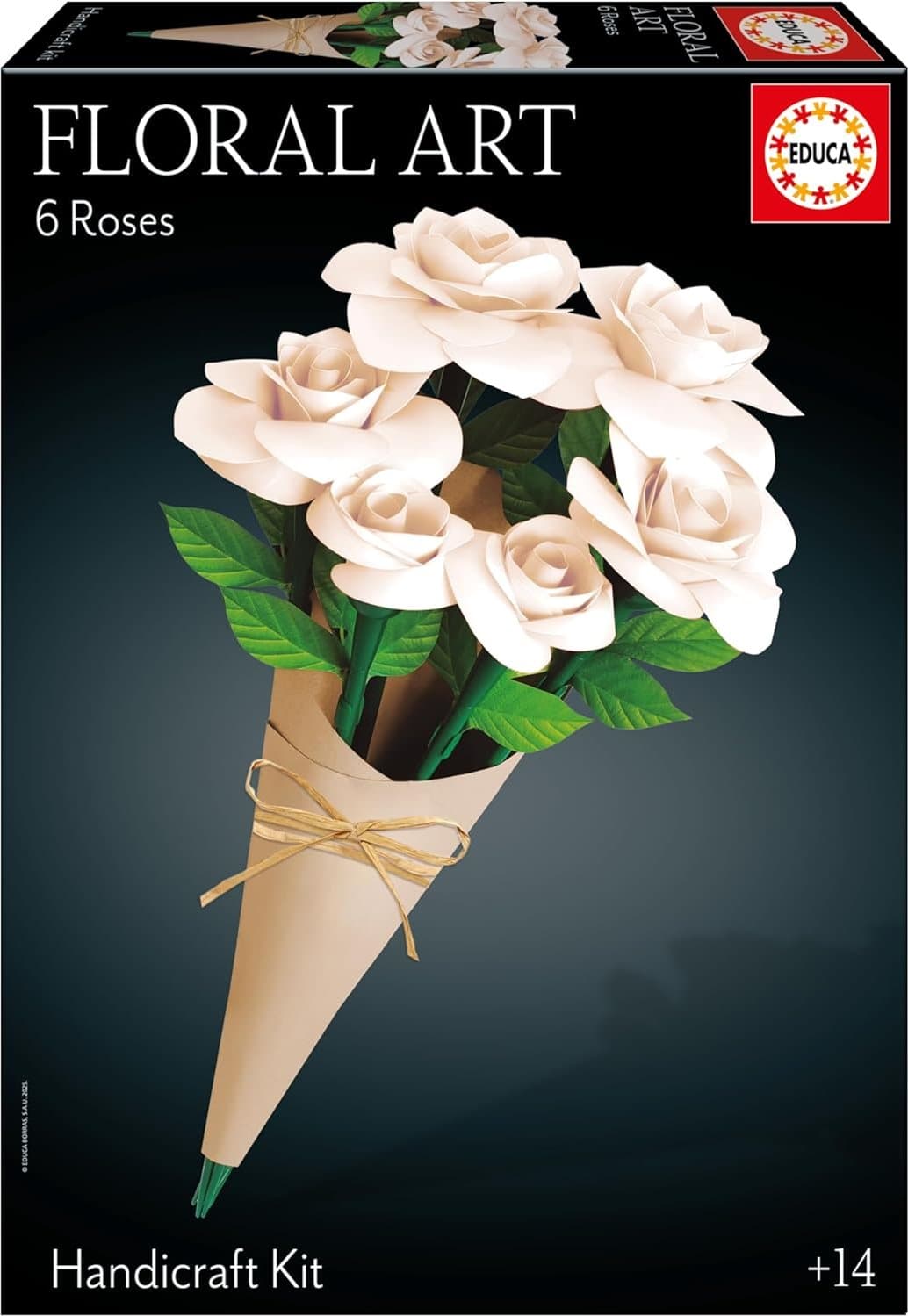 EDUCA 3D puzzle Floral Art - Bílé růže