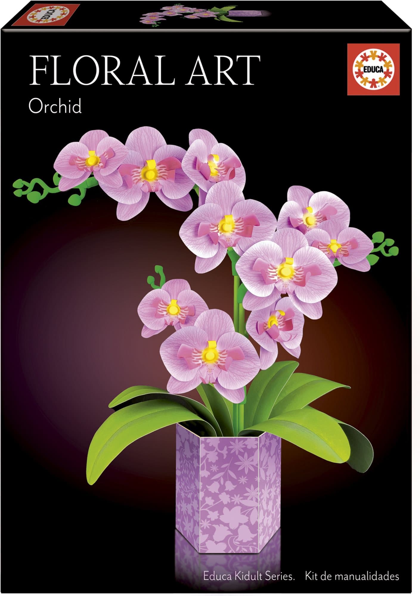 EDUCA 3D puzzle Floral Art - Orchidej