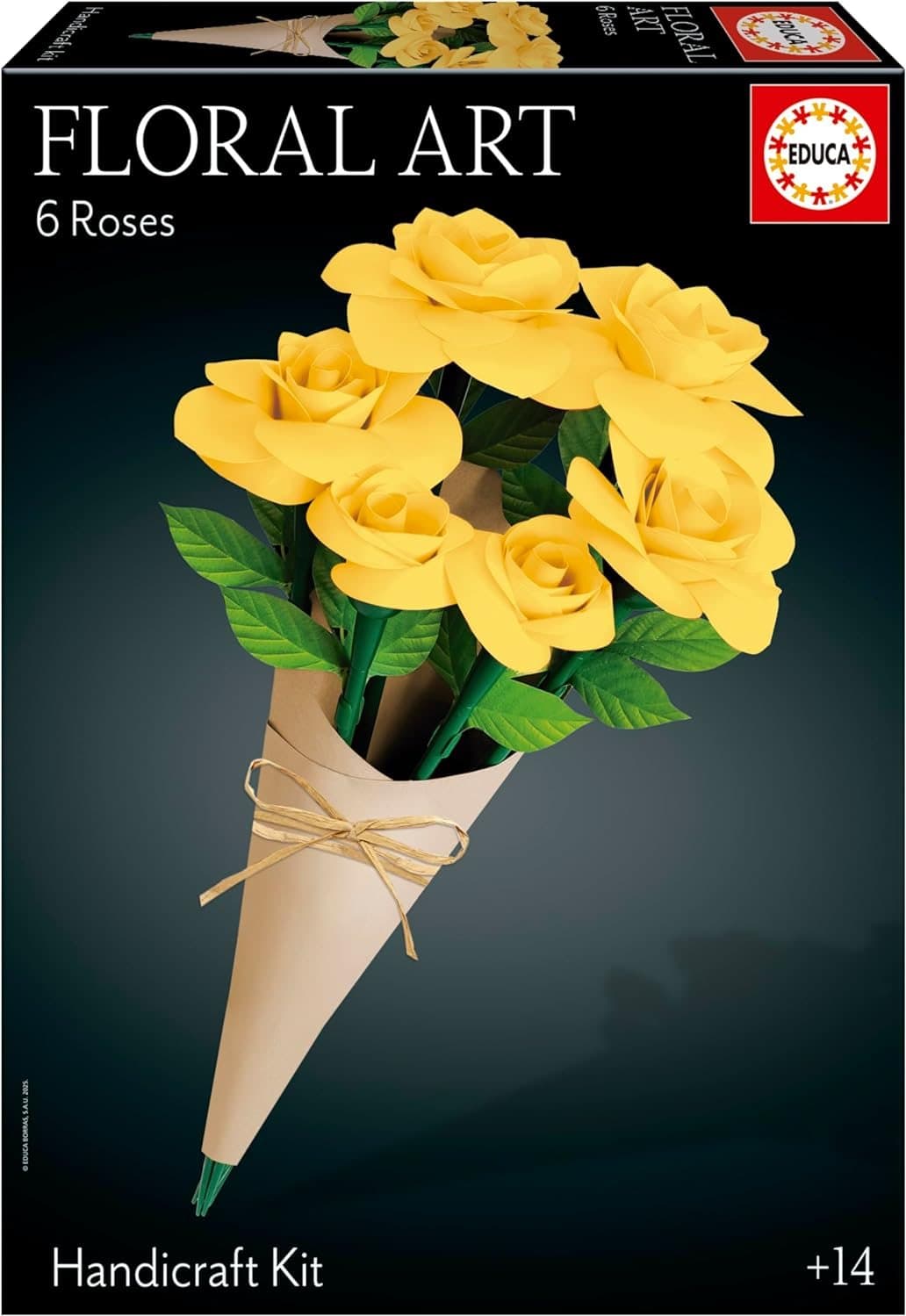 EDUCA 3D puzzle Floral Art - Žluté růže