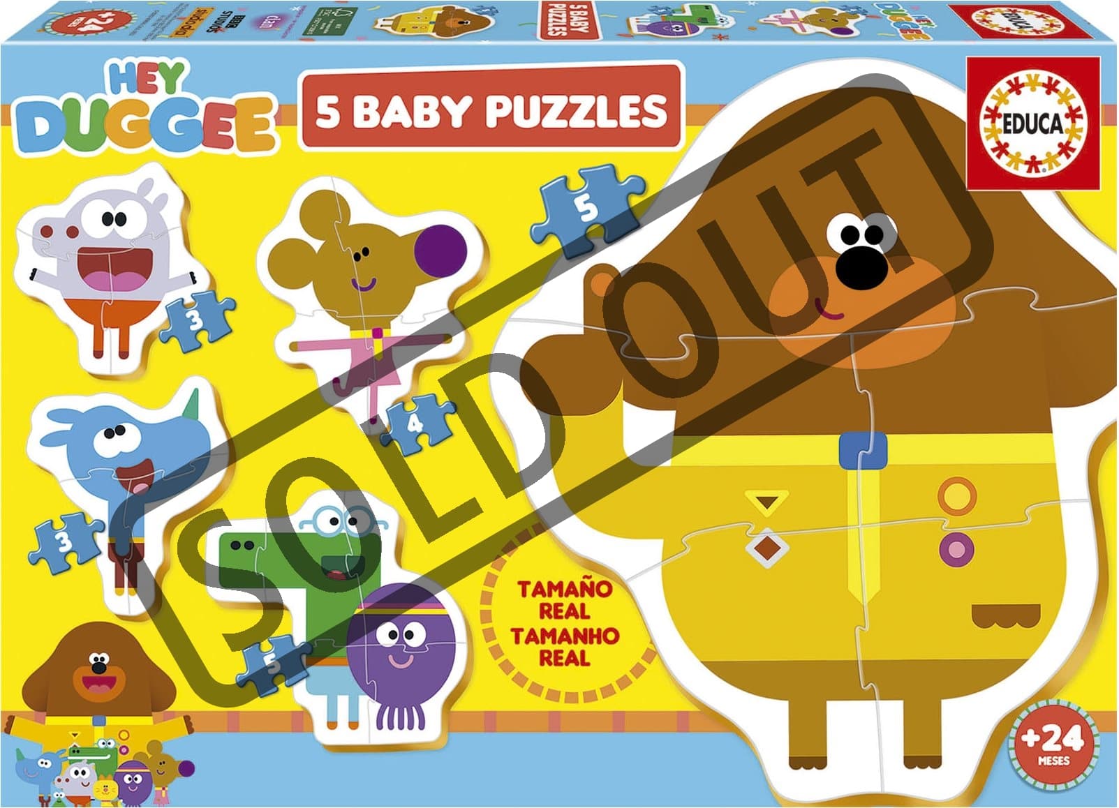 EDUCA Baby puzzle Hey Duggee 5v1 (3-5 dílků)