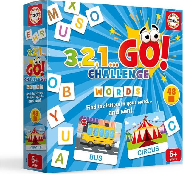 EDUCA Hra 3,2,1 GO! Challenge Slova (anglicky)