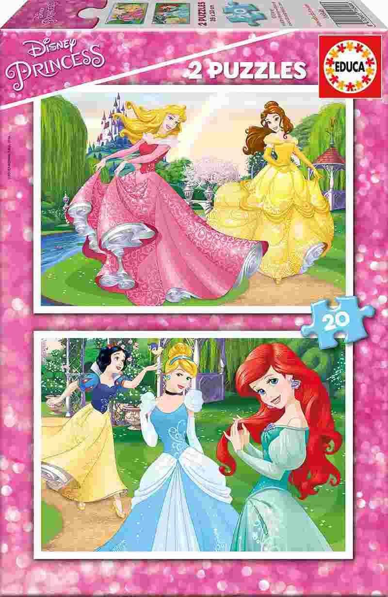 Educa - Puzzle 2x20 Disney Princess - 40-99 dielov