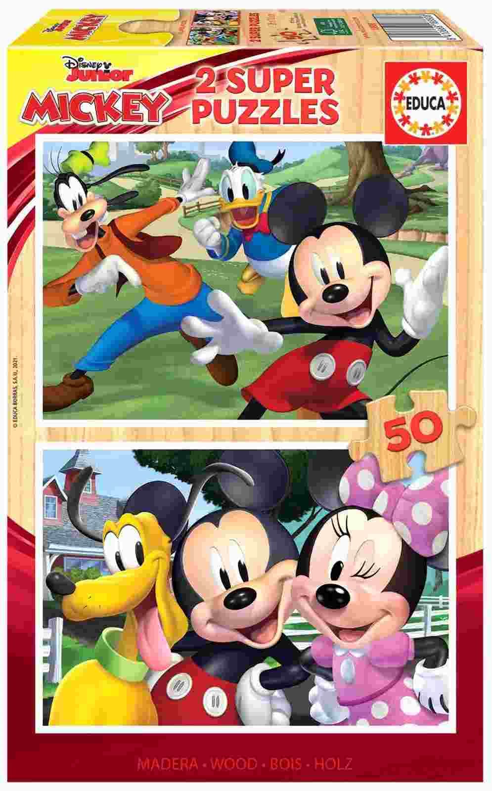 Educa - Puzzle 2x50 Mickey Mouse - 100 dielov