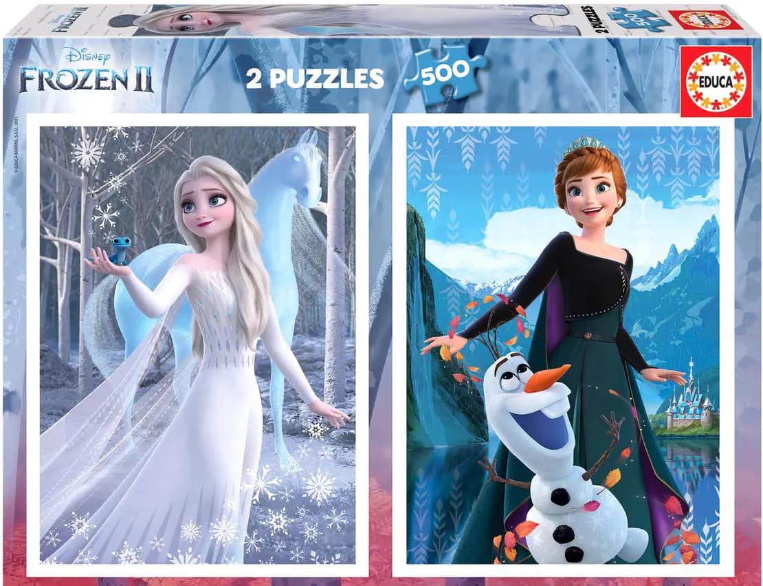 Educa - Puzzle 2x500 Frozen - 500 dielov