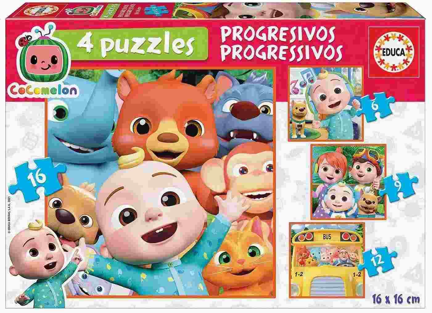 Educa - Puzzle 4in1 Cocomelon - 1-39 dielov