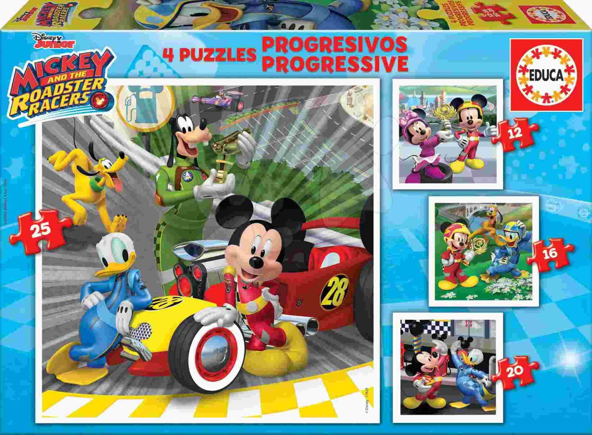 Educa - Puzzle 4in1 Mickey Mouse - 1-39 dielov