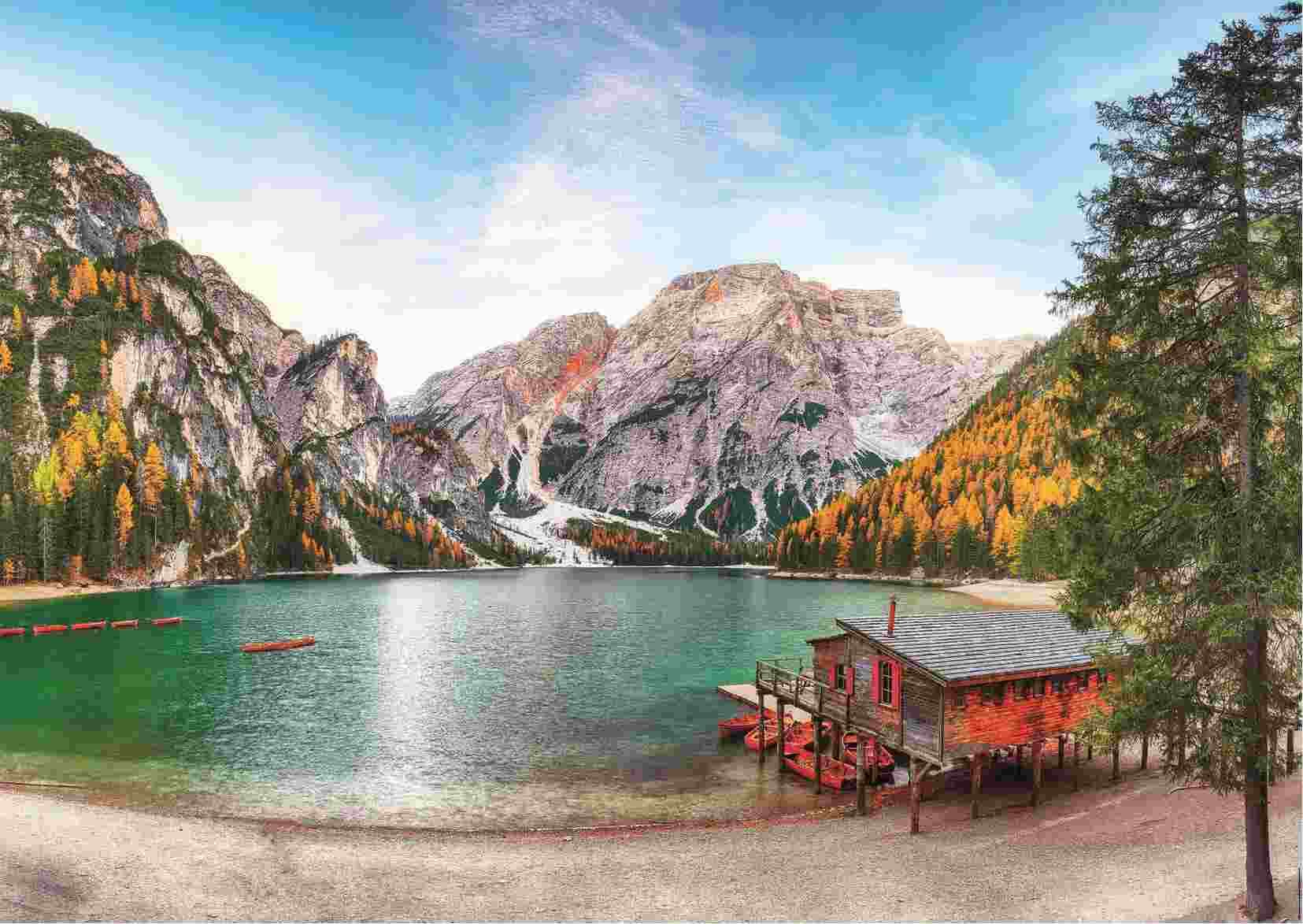 Educa - Puzzle Braies Lake in Autumn - 3000 dielov