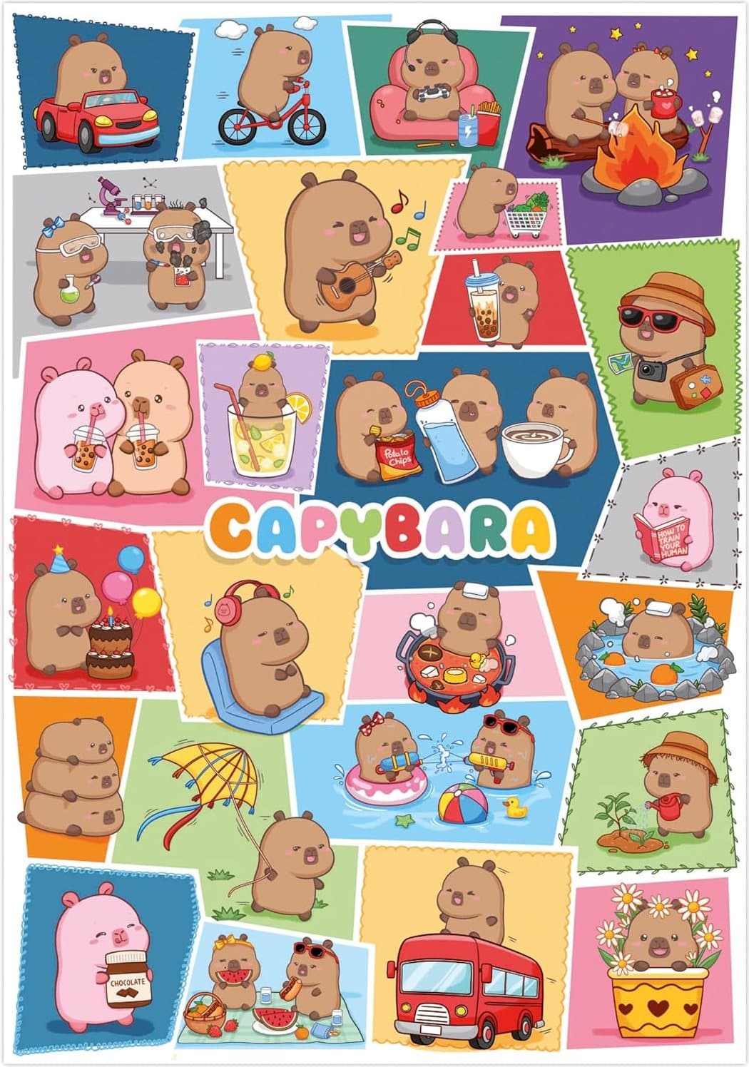 EDUCA Puzzle CapyFun 300 dílků