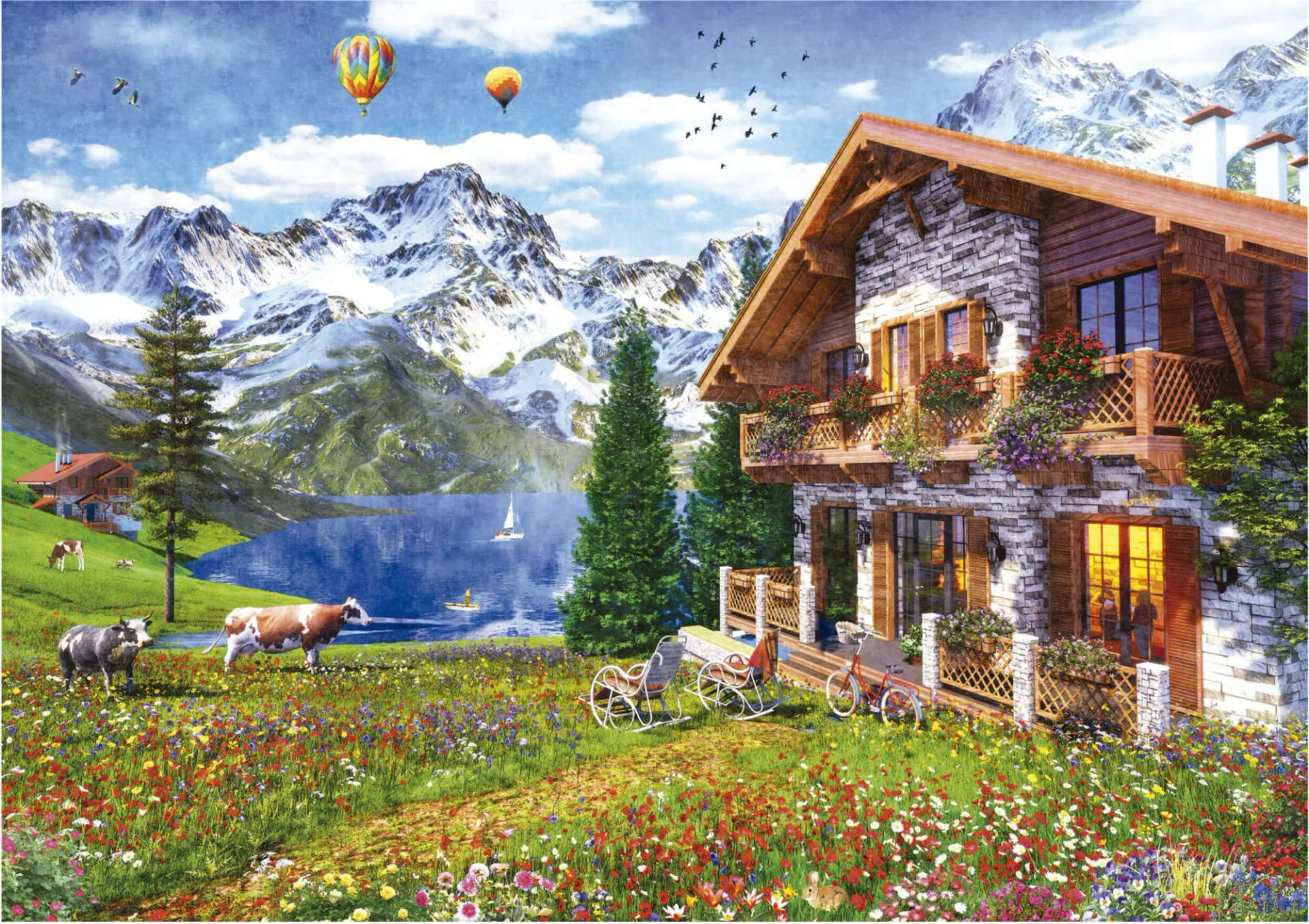 Educa - Puzzle Chalet In the Alps - 4000 dielov