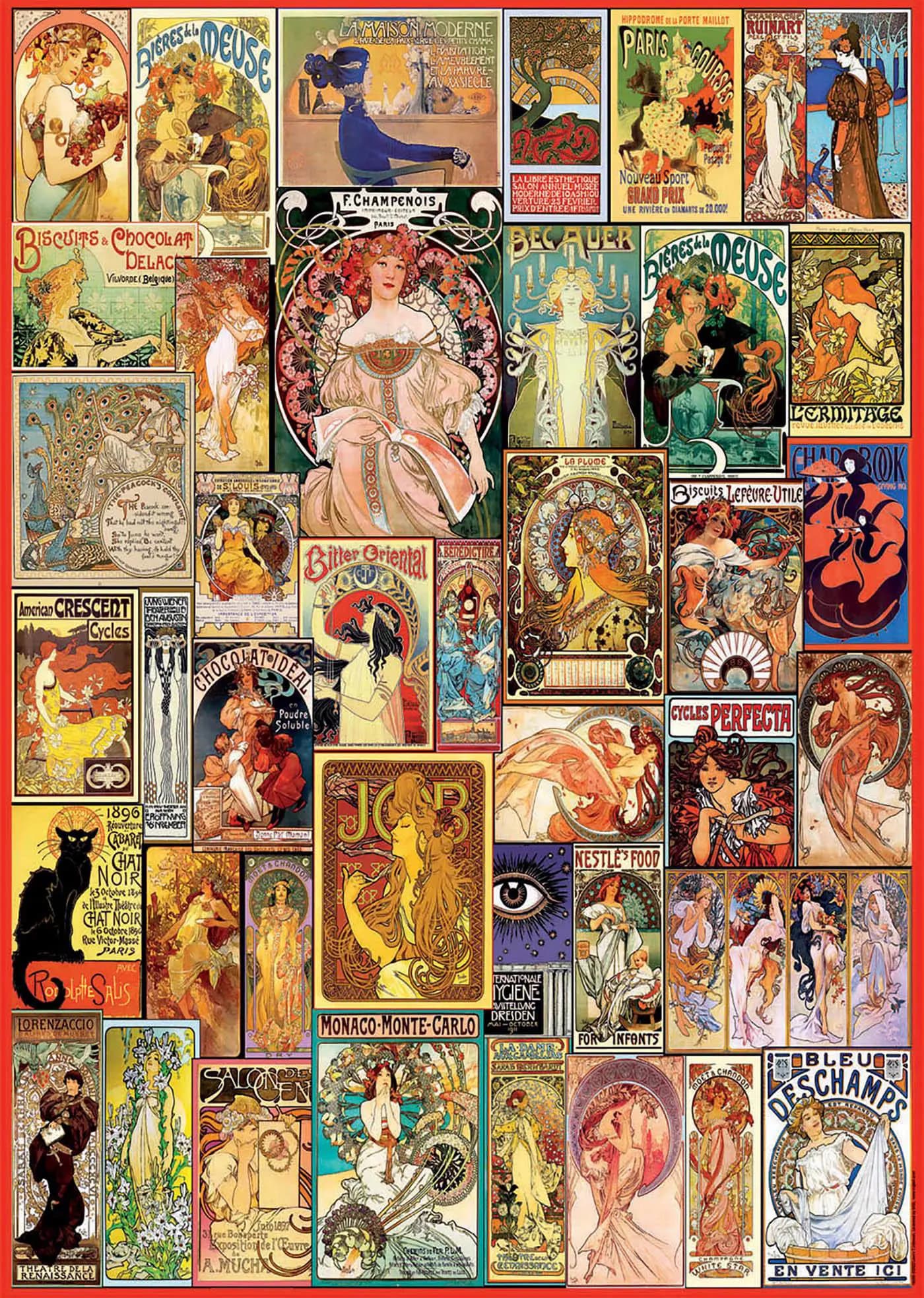 Educa - Puzzle Collage of works of art - 1000 dielov