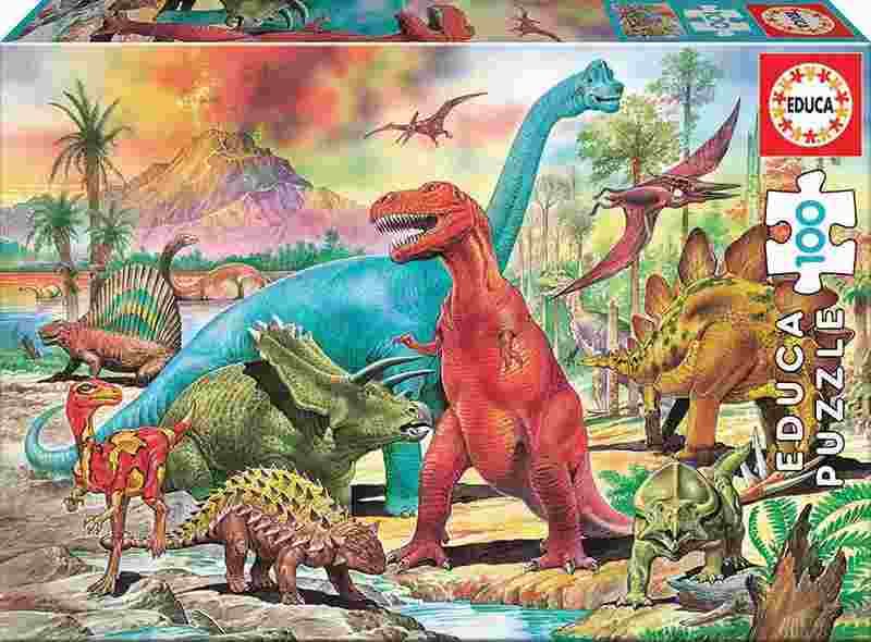 Educa - Puzzle Dinosaurs - 100 dielov