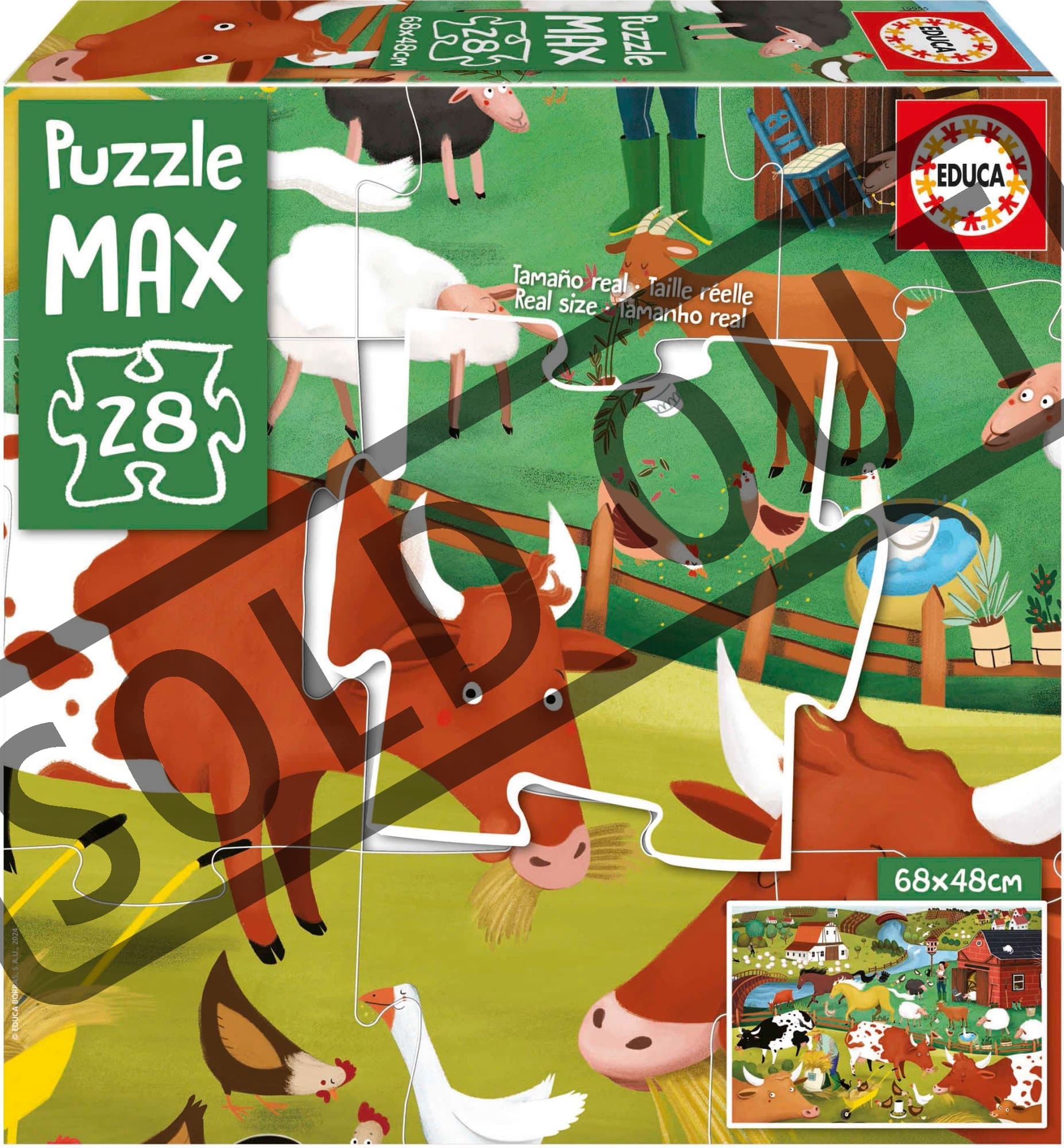 EDUCA Puzzle Farma 28 dílků