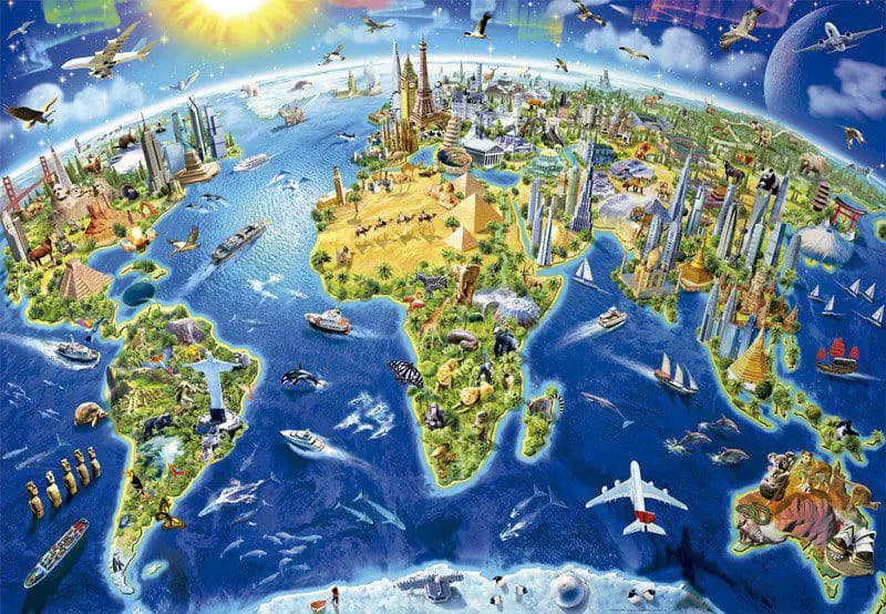 Educa - Puzzle Globe - 2000 dielov