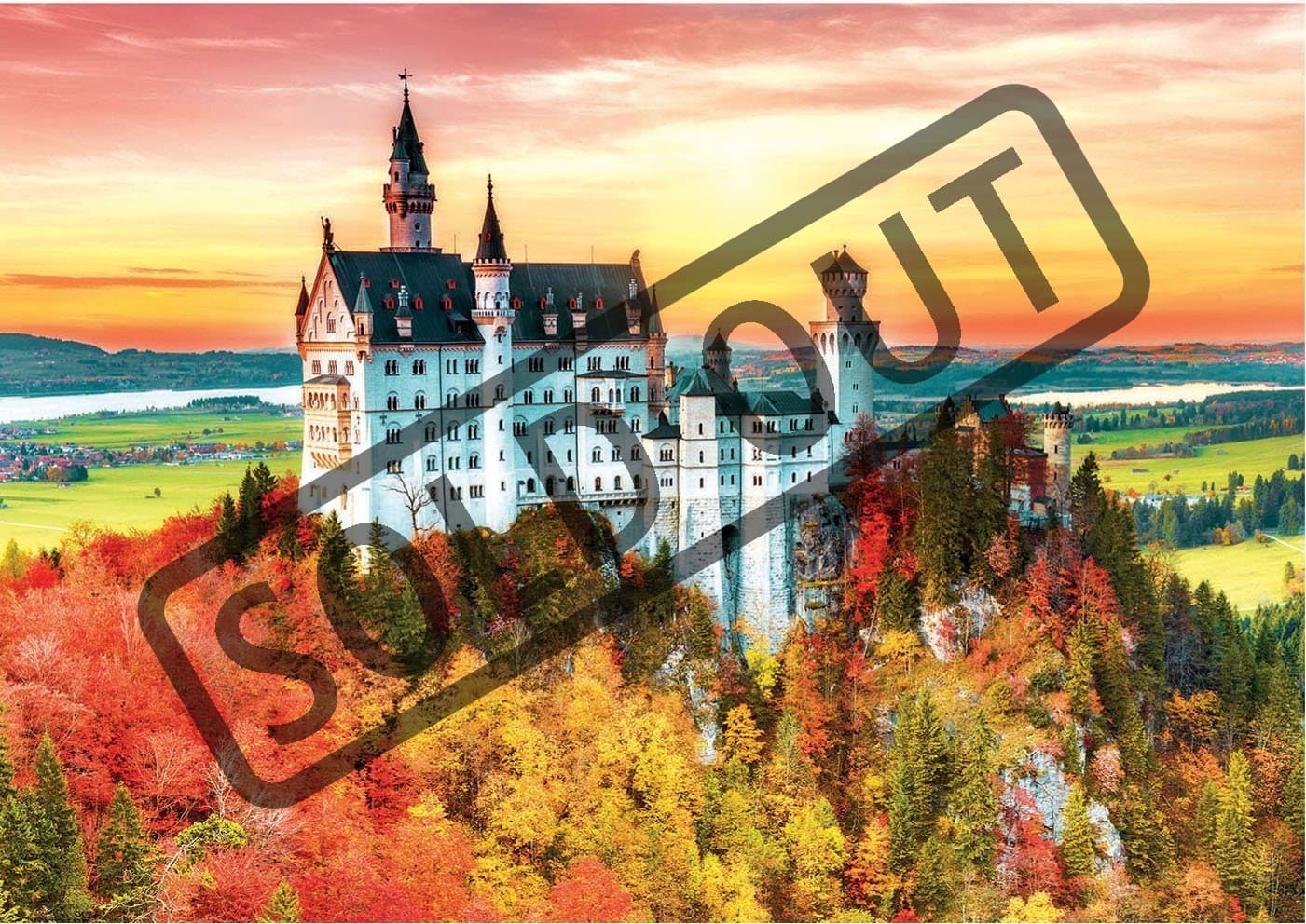 EDUCA Puzzle Podzim v Neuschwansteinu 1500 dílků