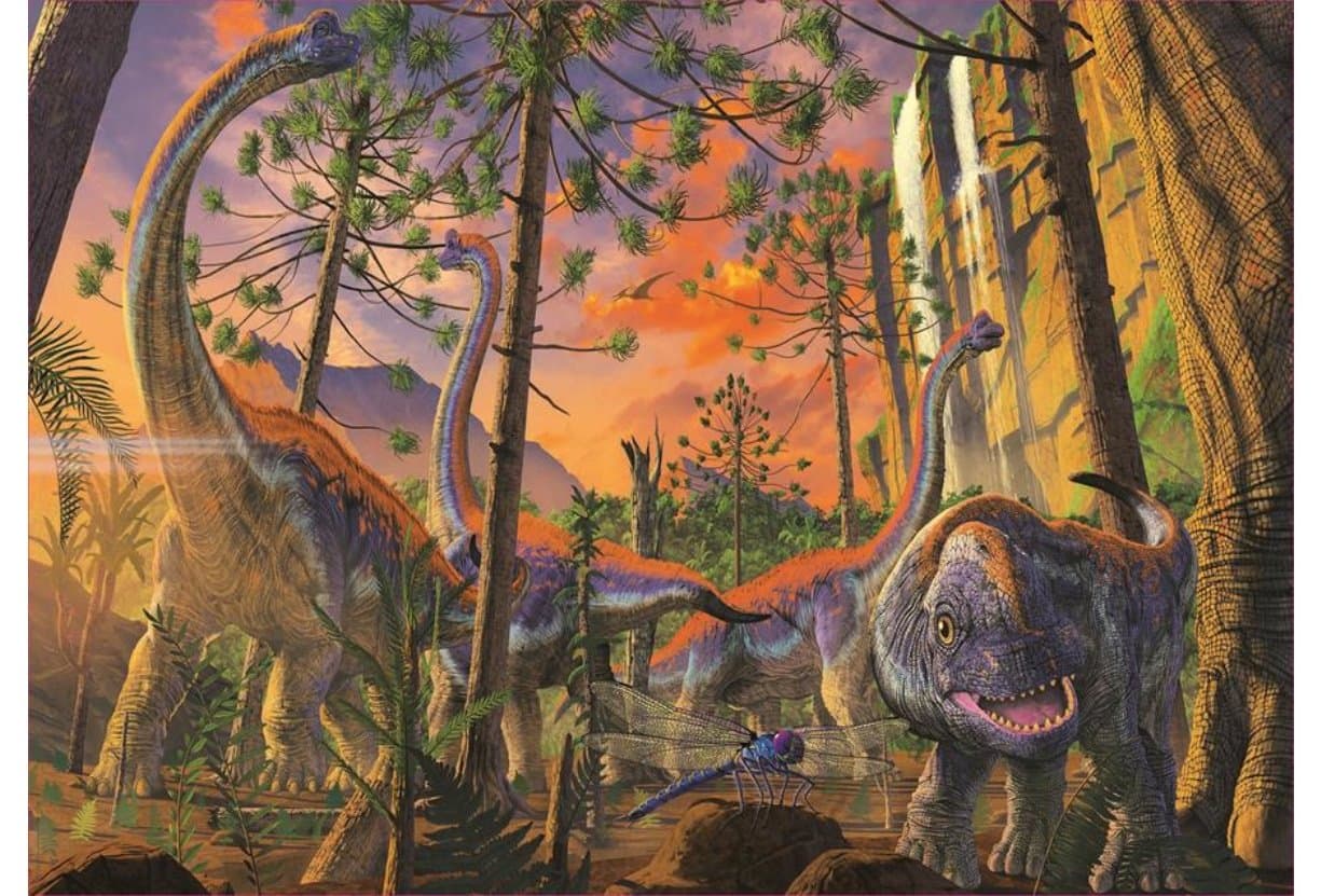 EDUCA Puzzle Zvědavý dino 500 dílků
