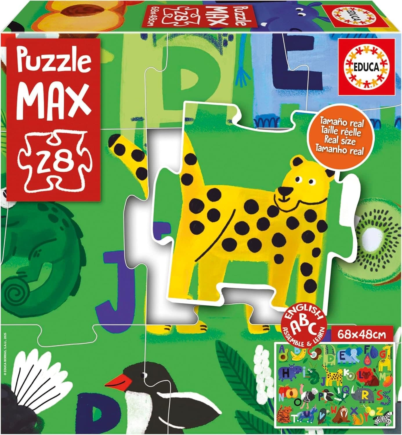EDUCA Puzzle Zvířecí abeceda 28 dílků