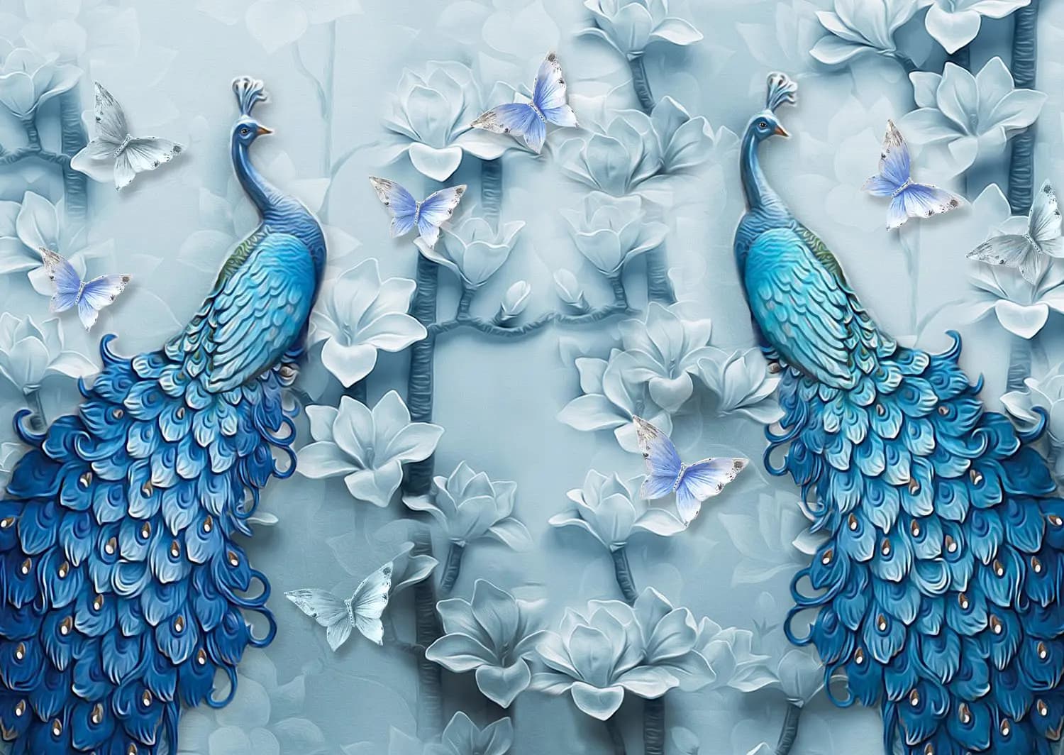 Enjoy - Puzzle Blue Peacocks - 1000 dielov