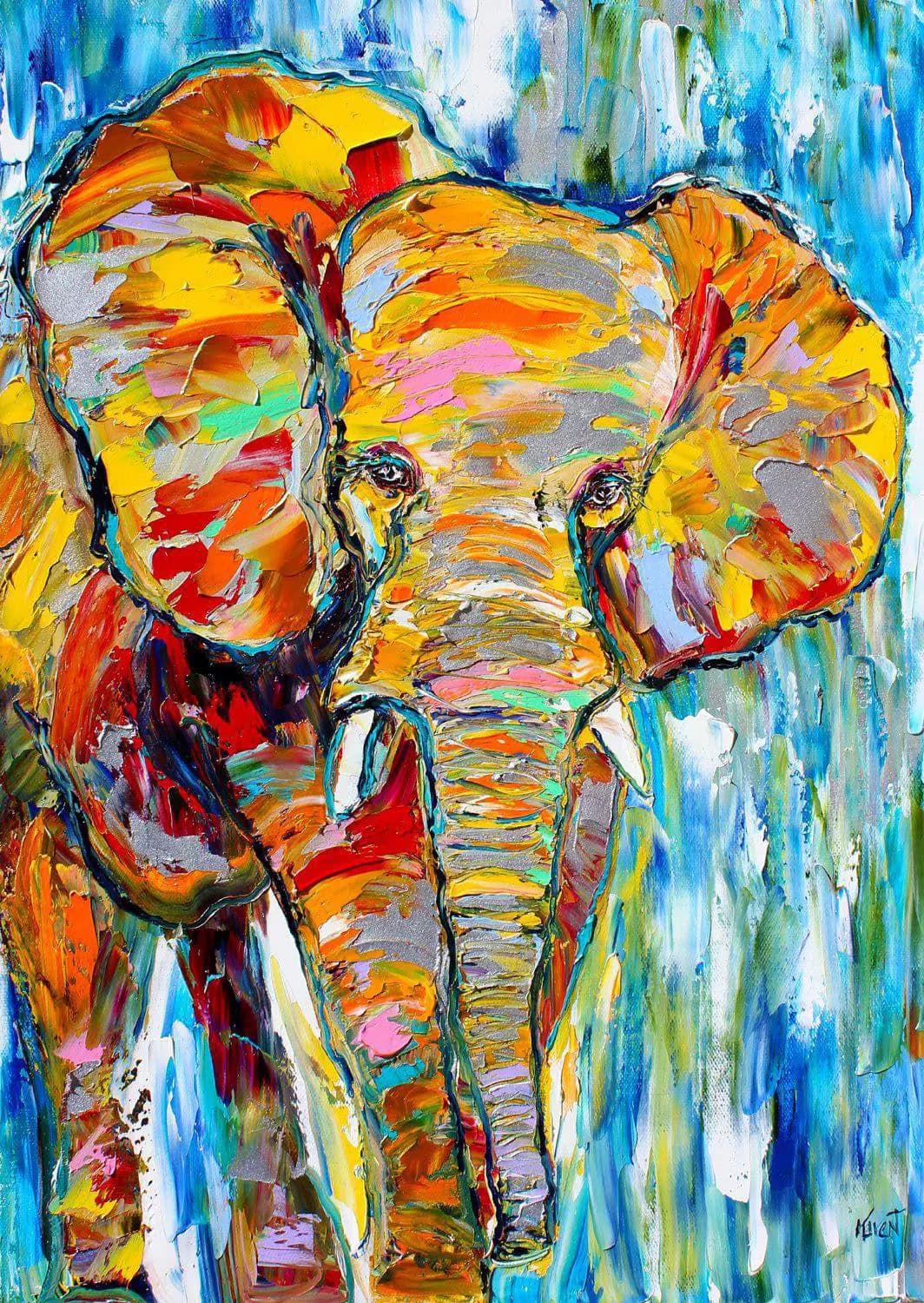 Enjoy - Puzzle Colorful Elefant - 1000 dielov