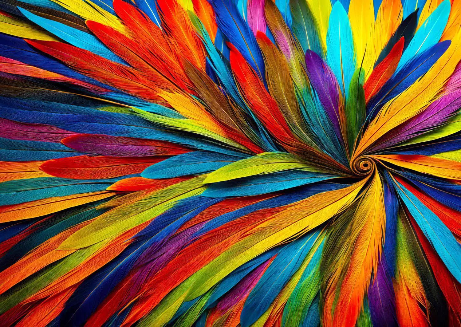 Enjoy - Puzzle Colorful Feathers - 1000 dielov