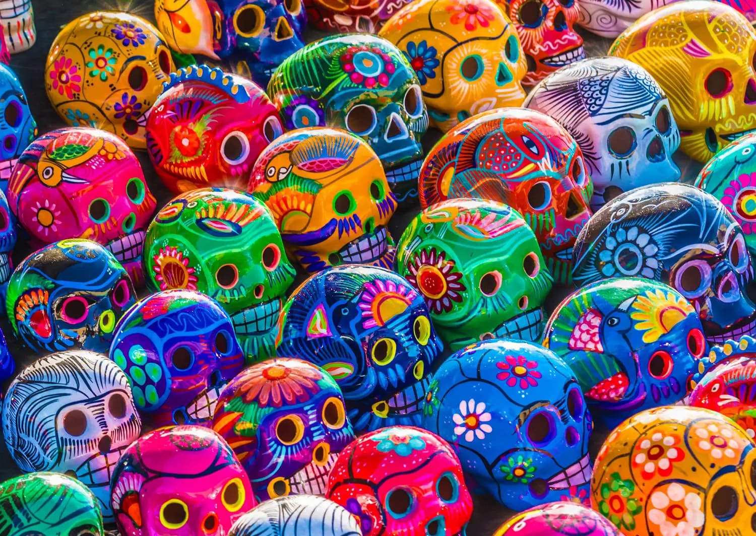 Enjoy - Puzzle Colorful Skulls - 1000 dielov