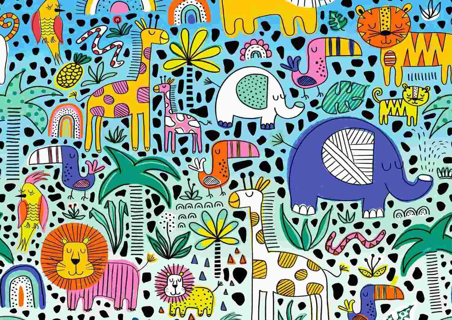 Enjoy - Puzzle Doodle Safari - 1000 dielov