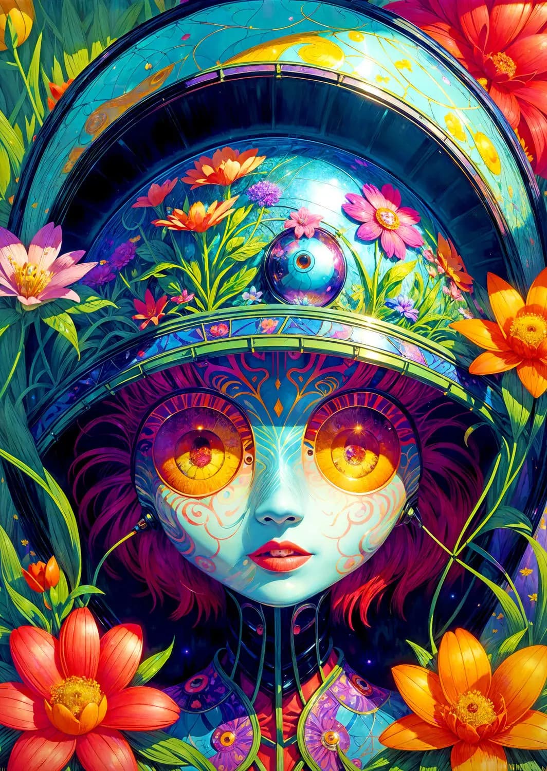 Enjoy - Puzzle Floral Warrior - 1000 dielov