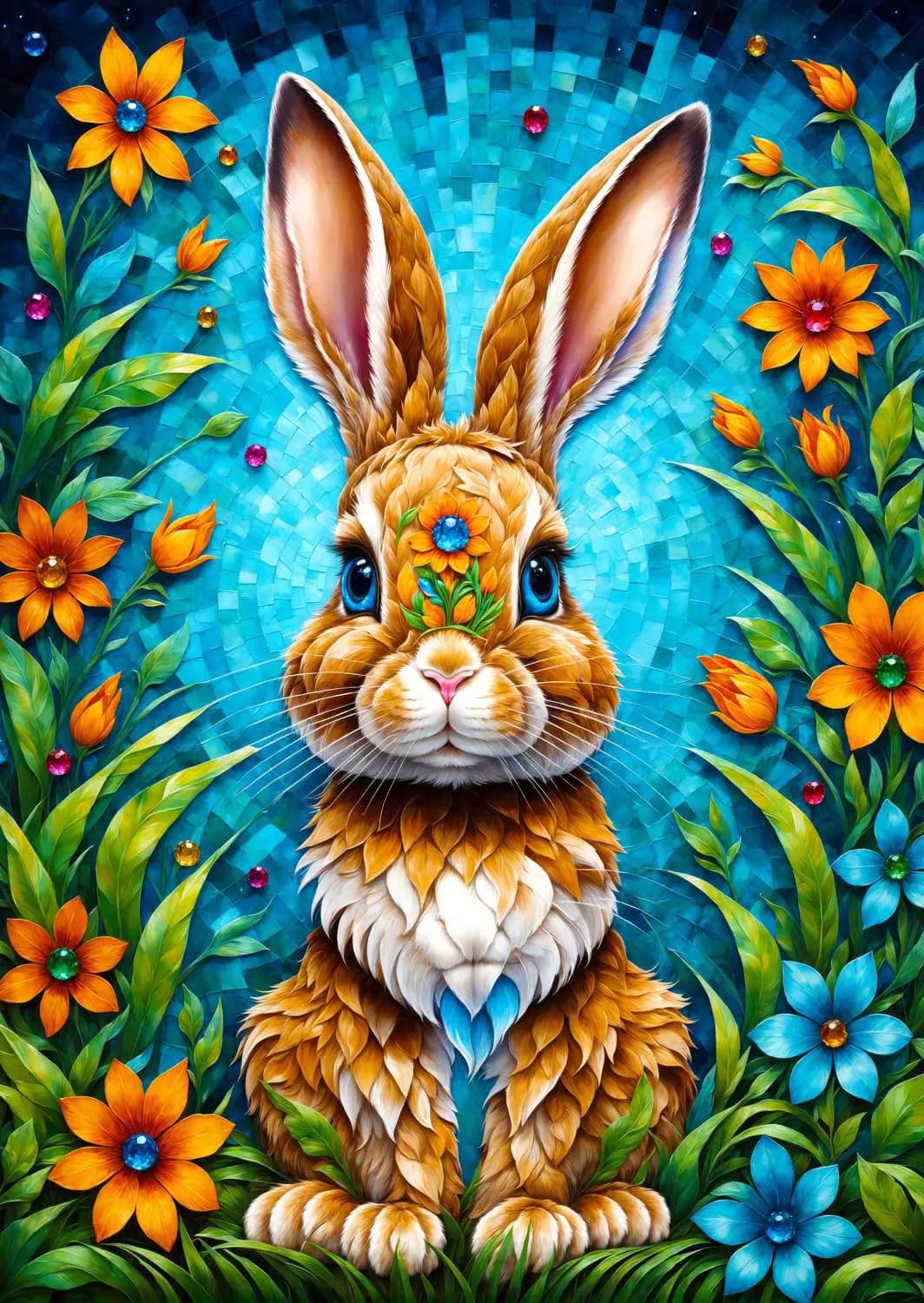 Enjoy - Puzzle Garden Bunny - 1000 dielov