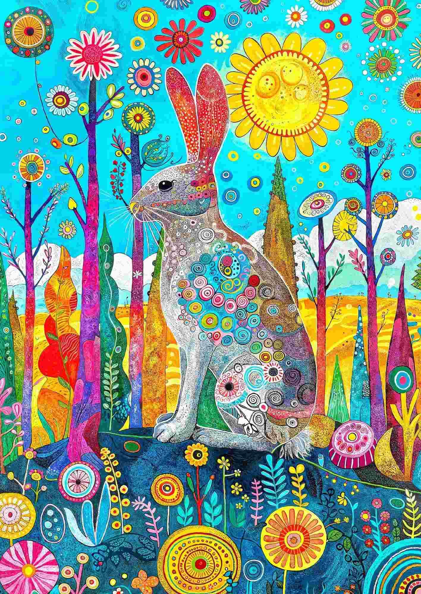 Enjoy - Puzzle Hare's Whimsical Land - 1000 dielov
