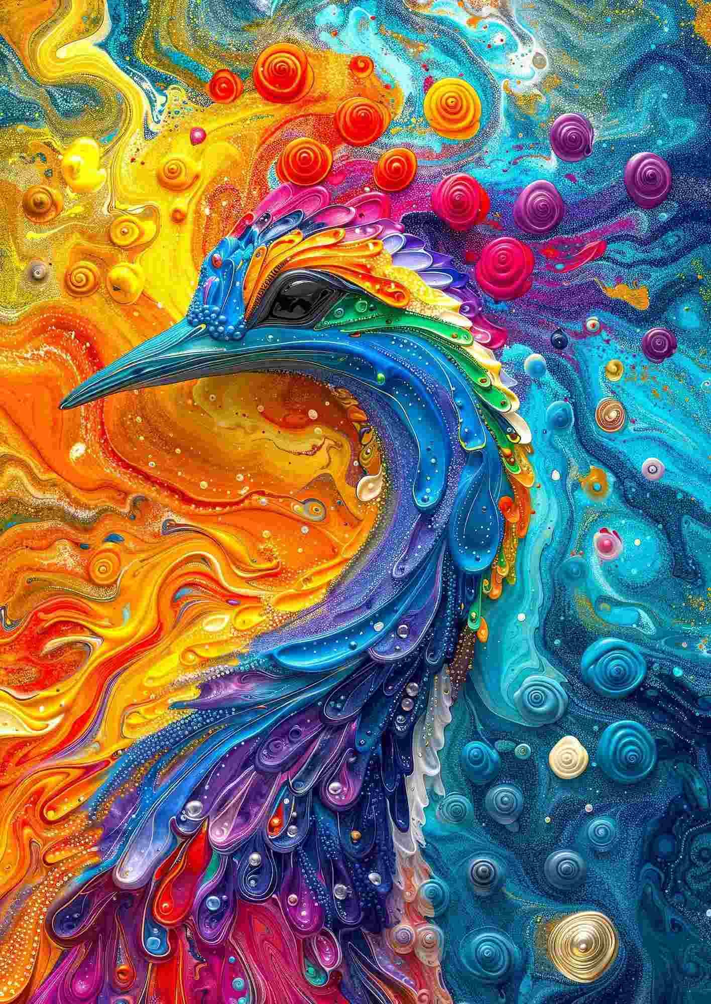 Enjoy - Puzzle Marble Feathers - 1000 dielov