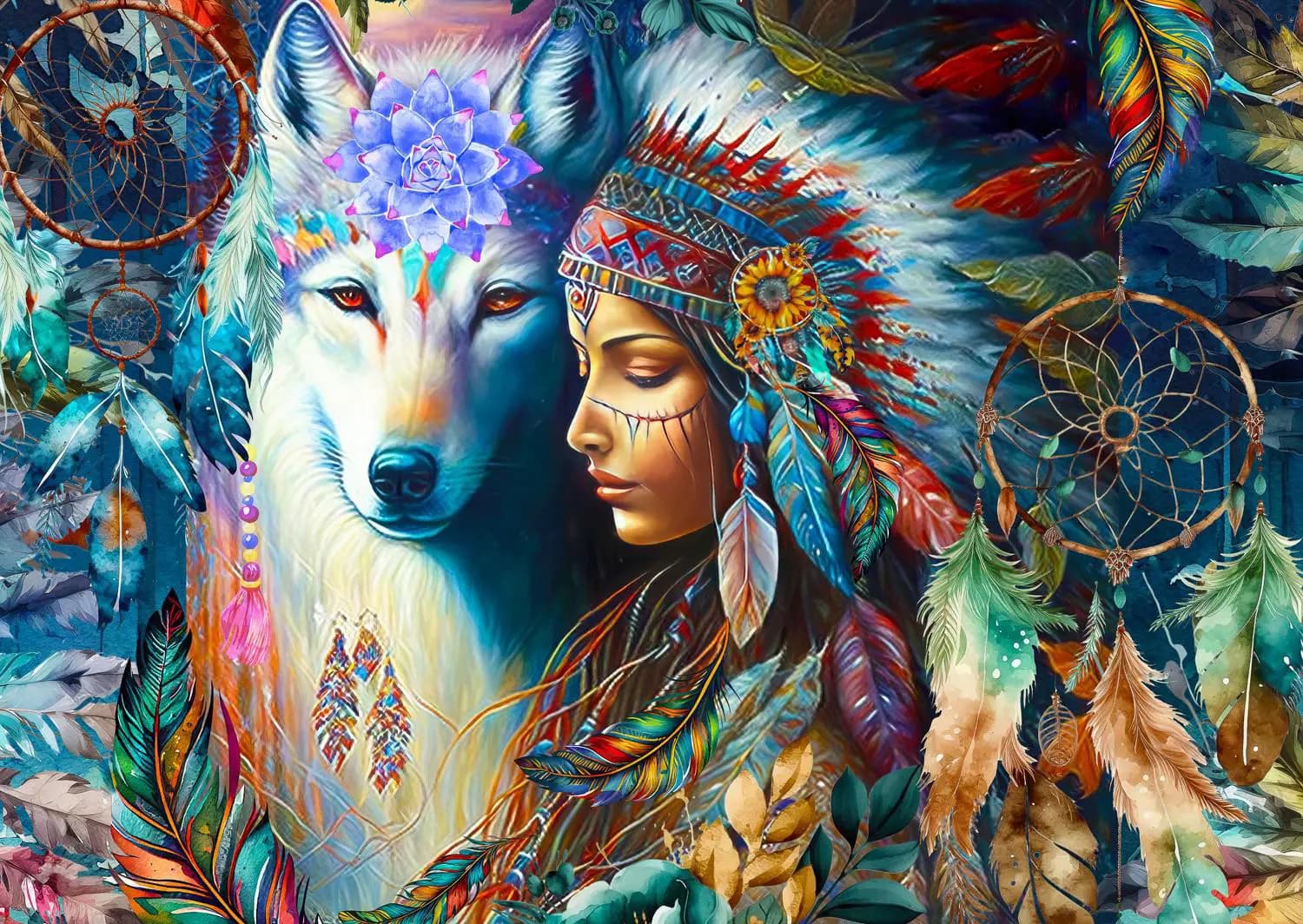 Enjoy - Puzzle Native Princess - 1000 dielov
