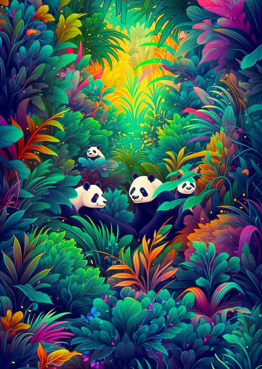 Enjoy - Puzzle Panda Haven - 1000 dielov