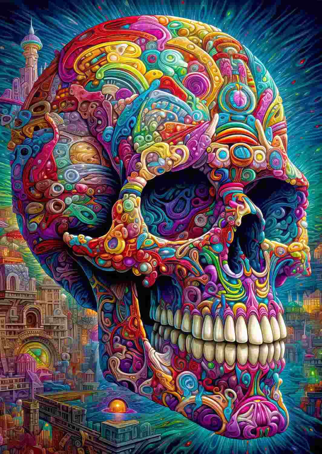 Enjoy - Puzzle Quirky Skull - 1000 dielov