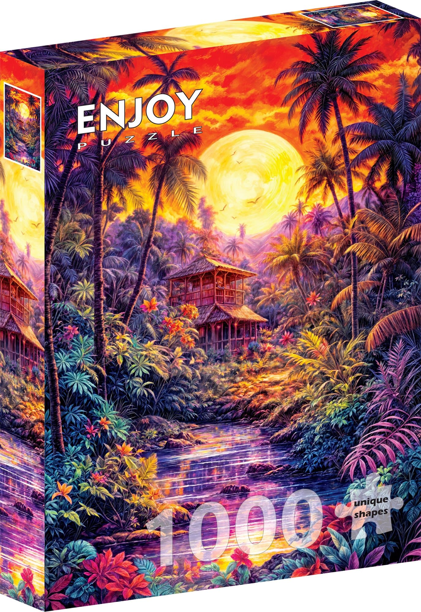 ENJOY Puzzle Soumrak v džungli 1000 dílků
