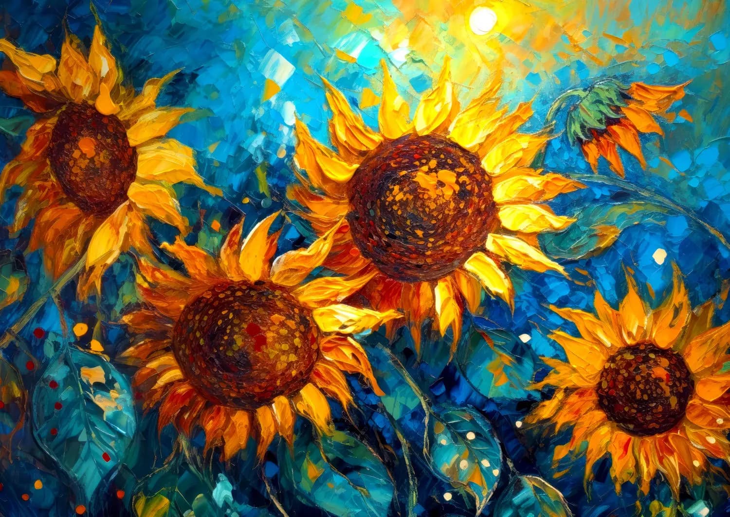 Enjoy - Puzzle Sunflowers Reunion - 1000 dielov