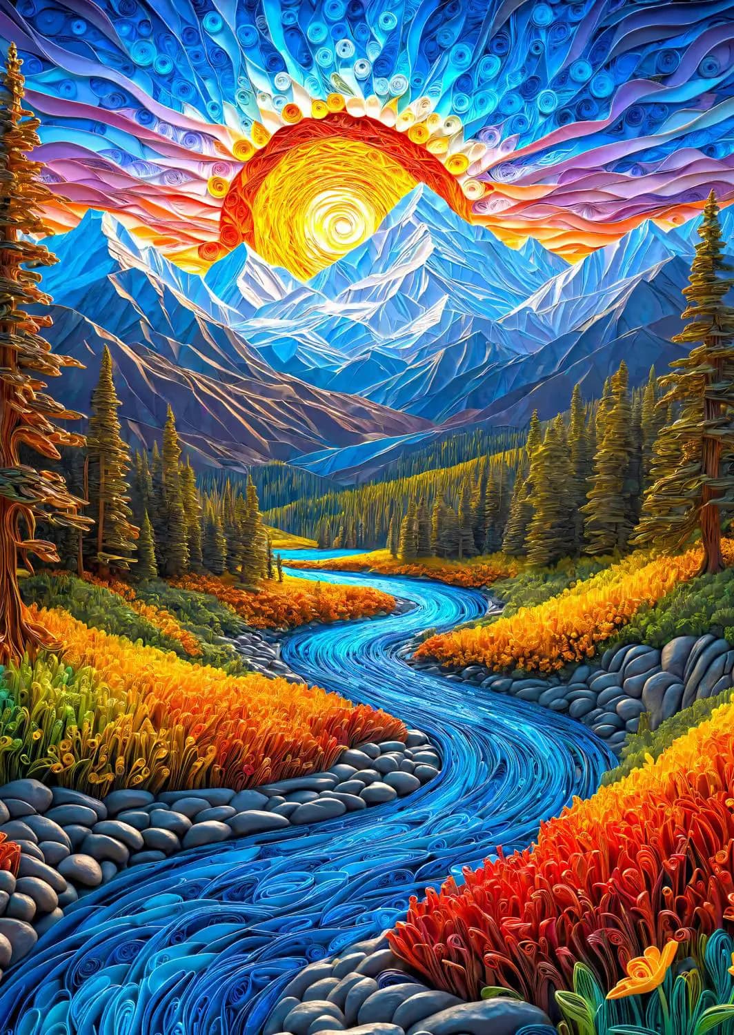 Enjoy - Puzzle Sunrise Landscape - 1000 dielov