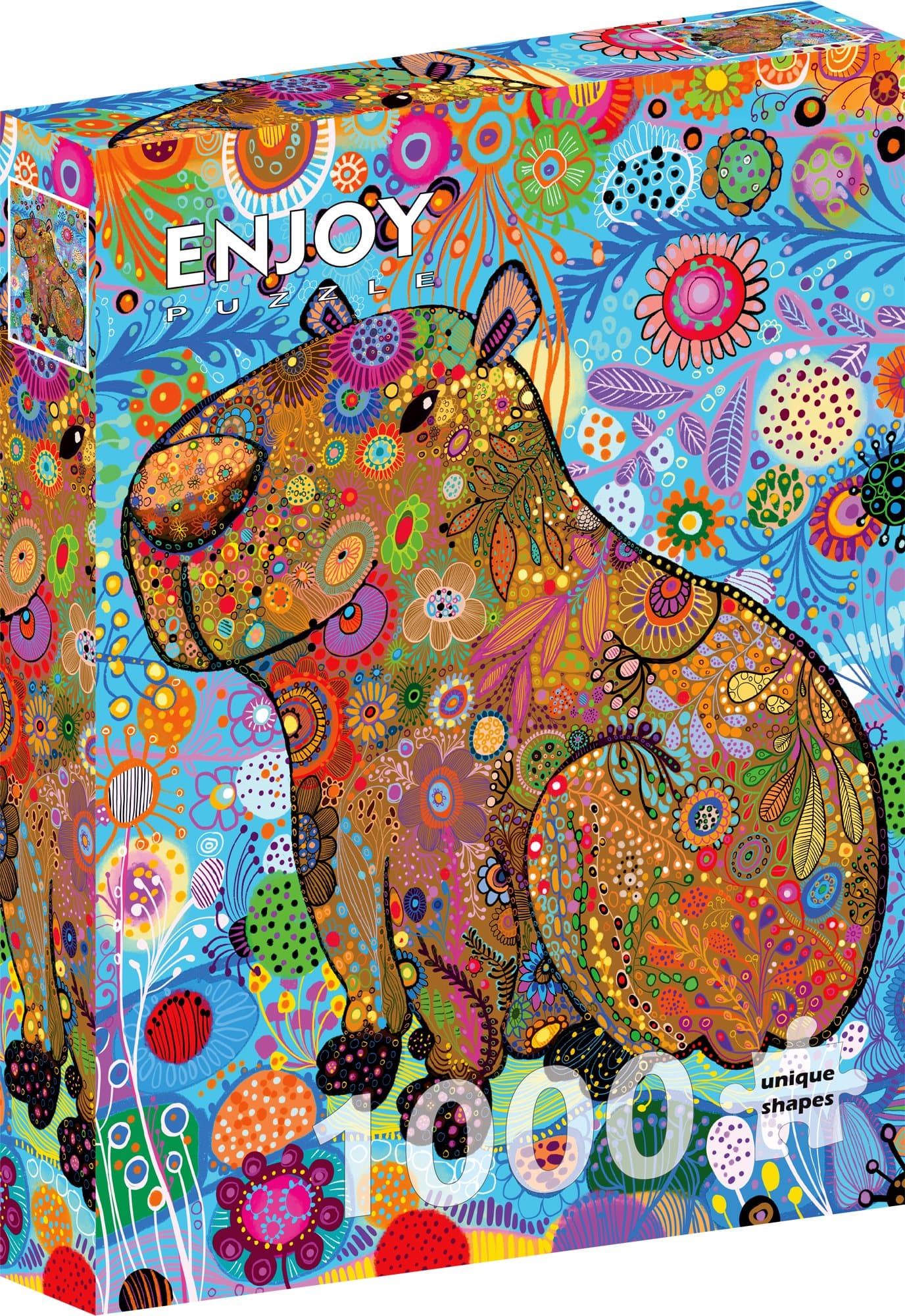 ENJOY Puzzle Vzorovaná kapybara 1000 dílků