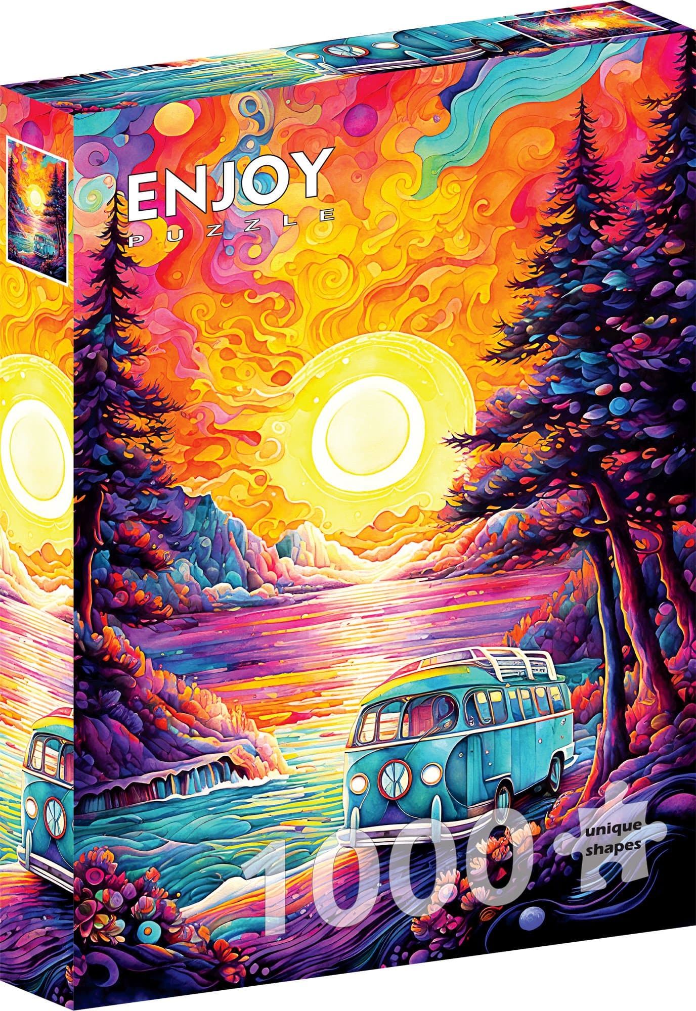 ENJOY Puzzle Život v dodávce na pláži 1000 dílků