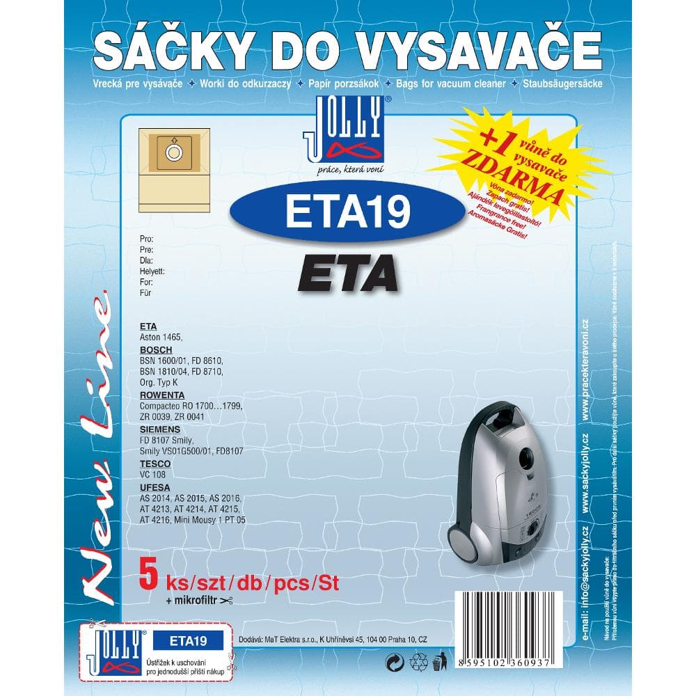 ETA 19 vrecko do vysávača JOLLY