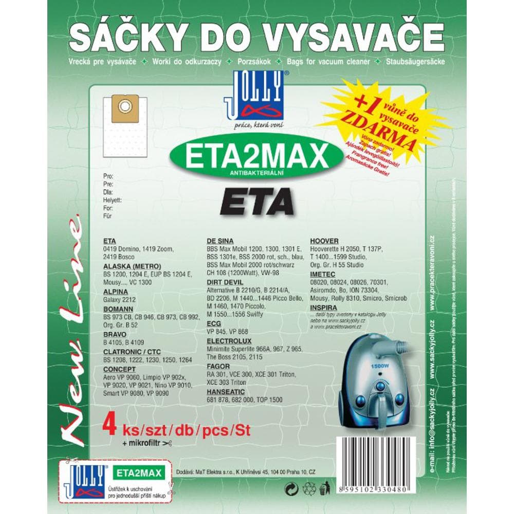 ETA 2 MAX vrecko do vysávača JOLLY