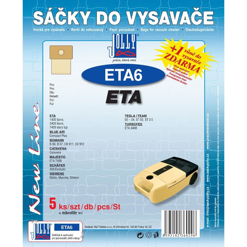 ETA 6 VRECKO DO VYSÁVAČA JOLLY