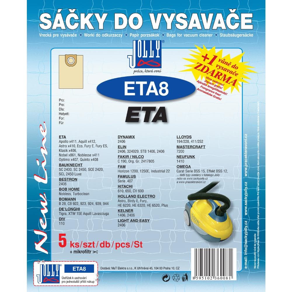ETA 8 Vrecko do vysávača JOLLY