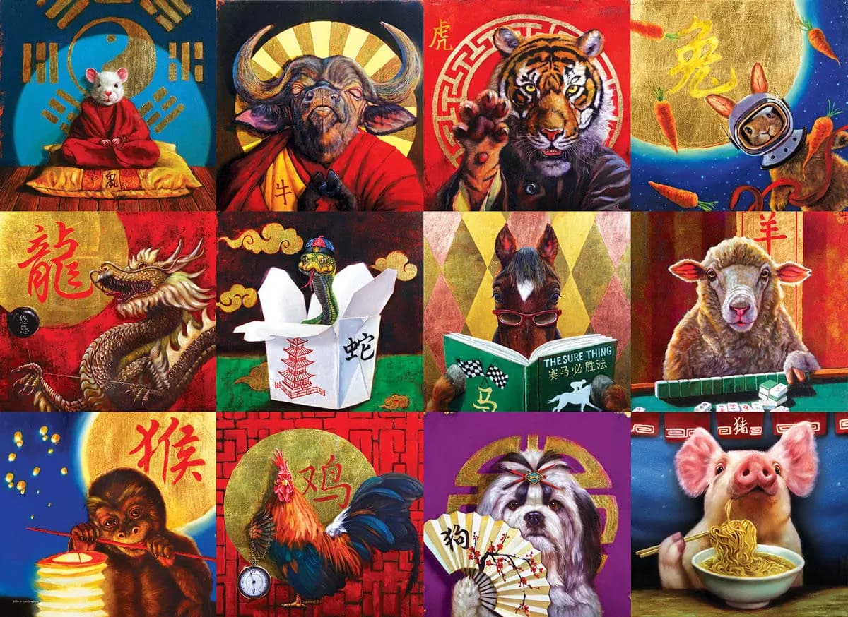 Eurographics - Puzzle Chinese Calendar - 1000 dielov