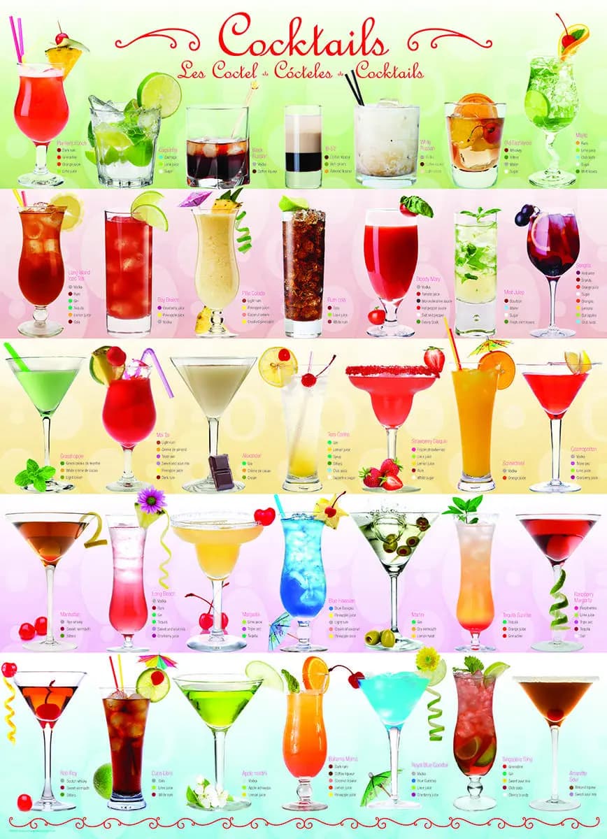 Eurographics - Puzzle Cocktails - 1000 dielov