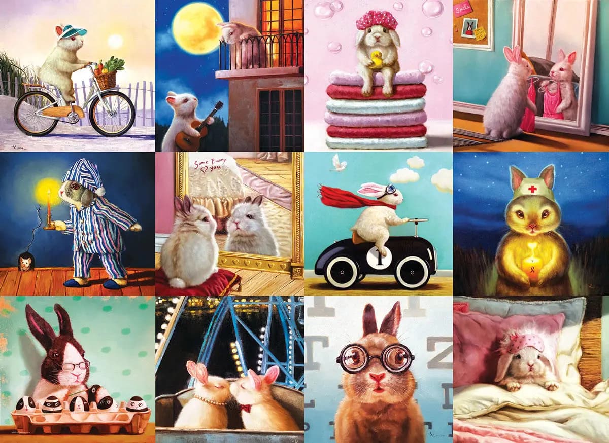 Eurographics - Puzzle Funny Bunnies - 1000 dielov
