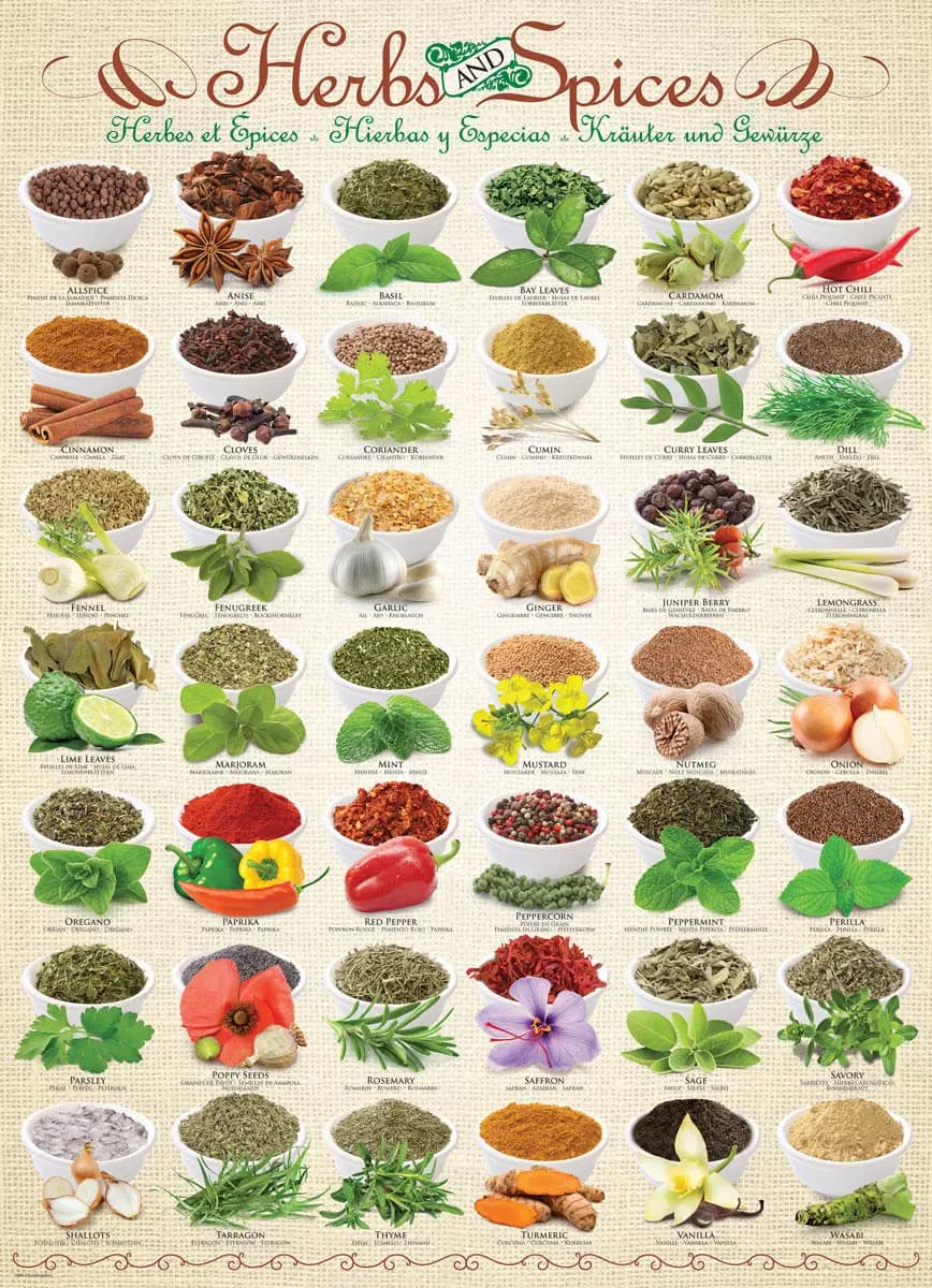 Eurographics - Puzzle Herbs and spices - 1000 dielov