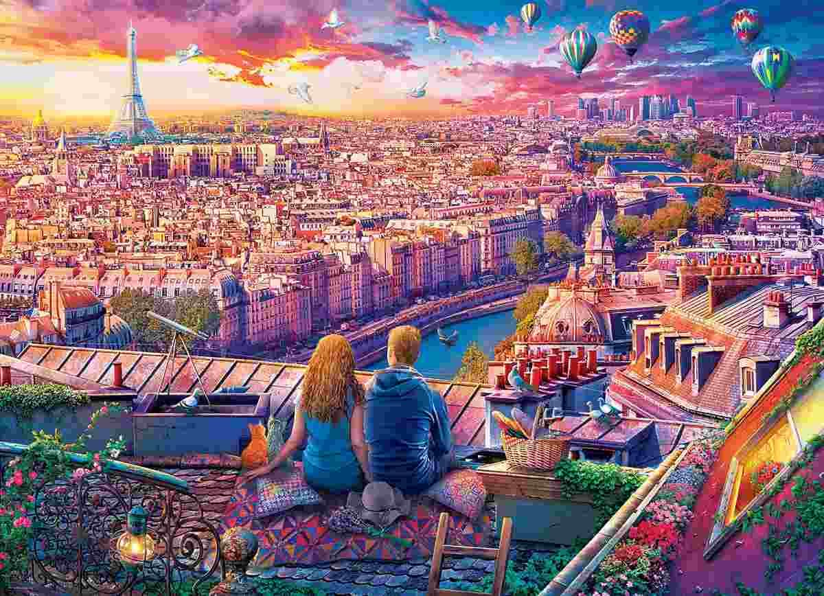 Eurographics - Puzzle Paris Rooftop - 1000 dielov